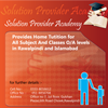 Home Tuition and Tutors available Islamabad - Rawalpindi by Solution Providers