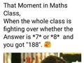 In Maths Class