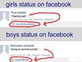 funny boys and girls status