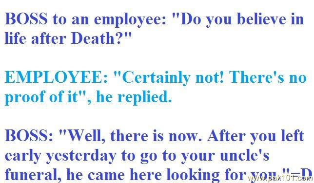 Funny Picture Great Topi By Employee To Boss  Pak101.com