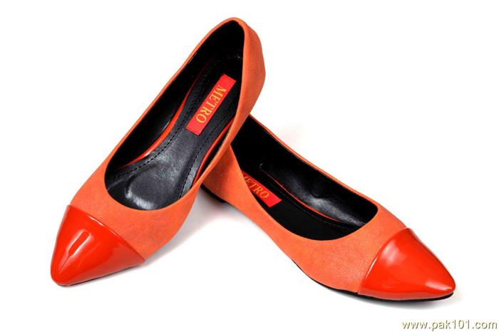 Metro Shoes Collection For Women/Girls- Ledo Bullet Toe
Item Code : 10700005 (Orange)