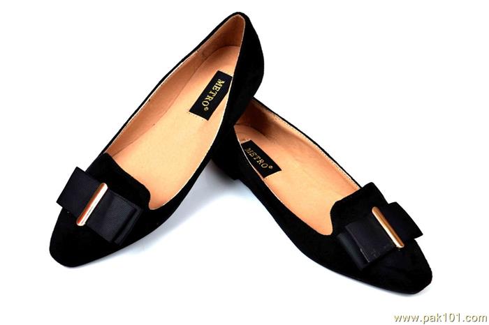 Metro Shoes Collection For Women/Girls- Suede di Bow
Item Code : 10700013 (Black)