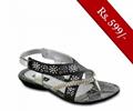 Servis Women Sandals and Slippers Footwear Collection Pakistan- Model LIZA LZ-LW-0010 (BLACK)