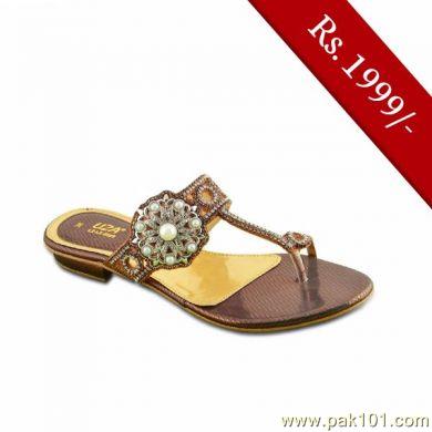 Servis Women Sandals and Slippers Footwear Collection Pakistan- Model LZ-LX-0225 (GOLD)