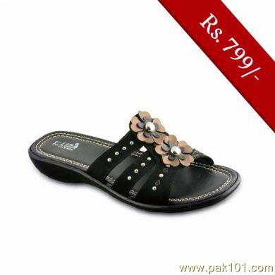 Servis Women Sandals and Slippers Footwear Collection Pakistan- Model LZ-LX-0246 (BLACK)