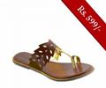 Servis Women Sandals and Slippers Footwear Collection Pakistan- Model LZ-LX-0249 (BROWN)