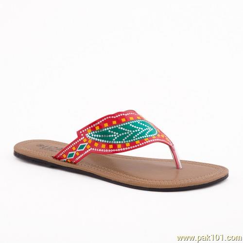 Servis Women Slippers Footwear Collection Pakistan Item No: LZ-KX-0075-RED/GRN
