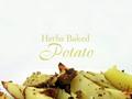 Baked herbs potatoes