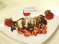 Strawberry Crepes Suzette With Chocolate Sauce 