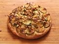 Easy Pan Pizza With Zucchini, Red Onio