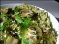 Mushroom Rice with Malvani Green Masala