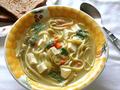 Spaghetti Soup with Paneer