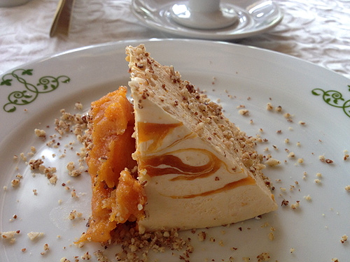 Apricot Mousse Cake in Khaplu Palace & Residence