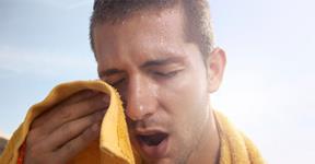 How can stop sweating so much