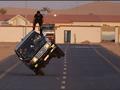 Doing Amazing Stunt On Jeep