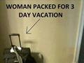 Women And Men Vacation Bags Size