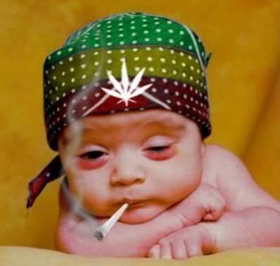 Funny Picture Funny Baby Smoking 