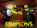 simpsons in action