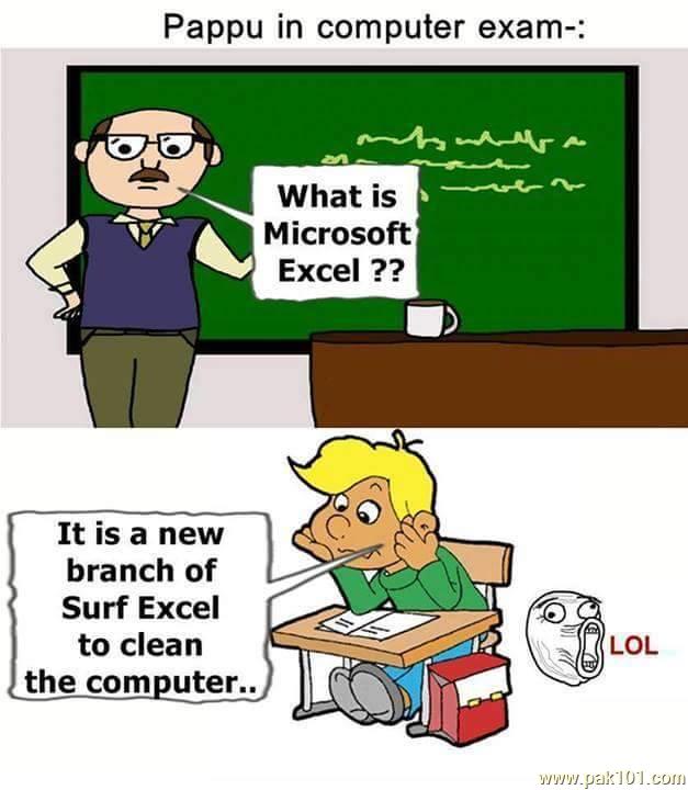 Funny Picture Computer Exam 