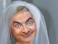 Mr. Bean Wedding Bridal Gown Dress Funny Photo