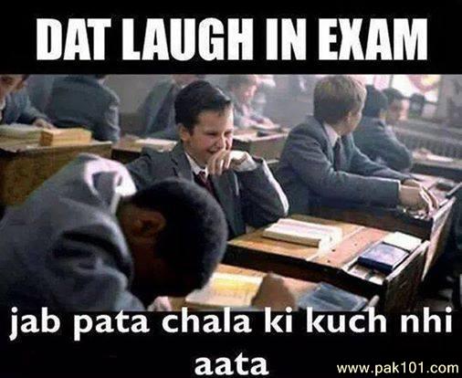 Funny Picture Clever Smile During Exam 