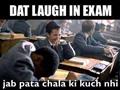 Clever Smile During Exam