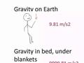 Gravity On Bed