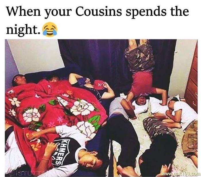 Funny Picture When Your Cousins Spend The Night | Pak101.com