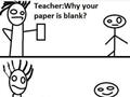 Blank Paper In Exams
