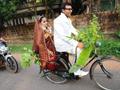 Marriage wife on cycle