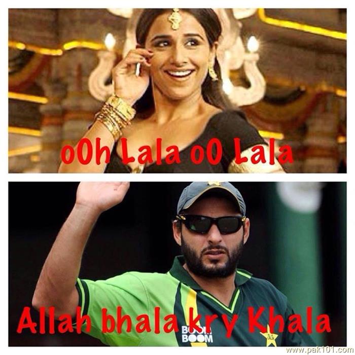 Funny Picture Oo Lala Shahid Afridi 