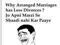 Arrange Marriages And Divorce