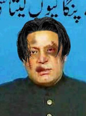 Funny Picture Nawaz sharif after being tortured 