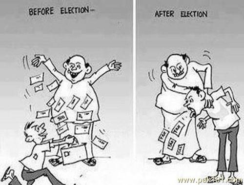 Funny Picture Political Jhatka To Awaam 