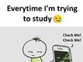 Student Trying To Study