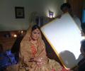 Maria Zahid on the set of Khawab Ankhein Khawish Chera