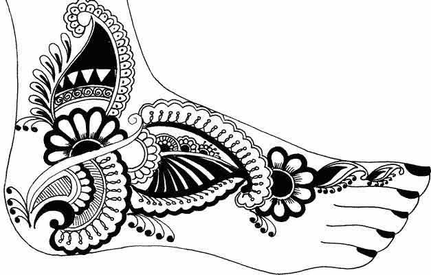 Mehndi for Legs