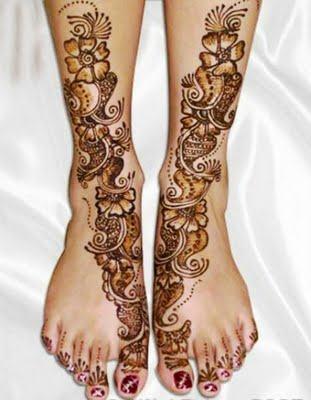 Mehndi for Legs