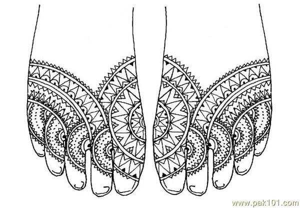 Mehndi for Legs 