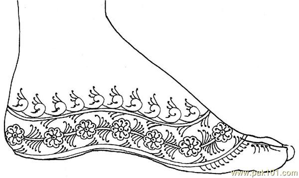 Mehndi for Legs 