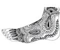 Mehndi for Legs 