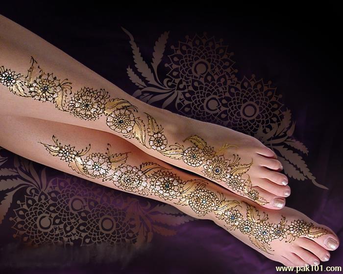 Mehndi Design For Legs