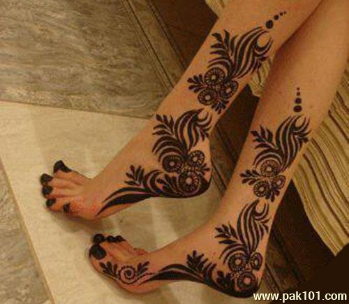 Mehndi Design For Legs
