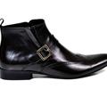 Metro Shoes Collection For Boys-Men Design Leather Monk Boots Item Code 30700007