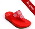 Servis Women Sandals and Slippers Footwear Collection Pakistan- Model LIZA LZ-FP-0007 RED
