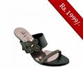 Servis Women Sandals and Slippers Footwear Collection Pakistan- Model LZ-LX-0228 (BLACK)