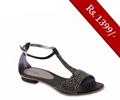 Servis Women Sandals and Slippers Footwear Collection Pakistan- Model LZ-LX-0227 (BLACK)