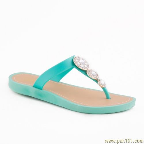 Servis Women Slippers Footwear Collection Pakistan Item No: LZ-PV-0065-SEA GREEN