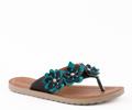 Servis Women Slippers Footwear Collection Pakistan Item No: LZ-LU-0004-BLK/BLU