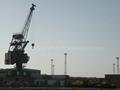 Crane at port grand